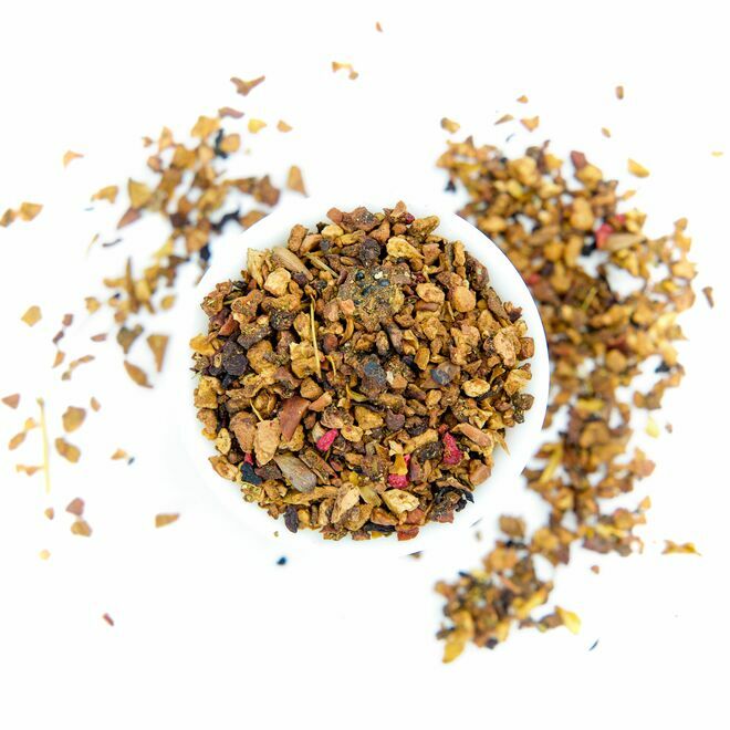 Higo chumbo con frambuesa