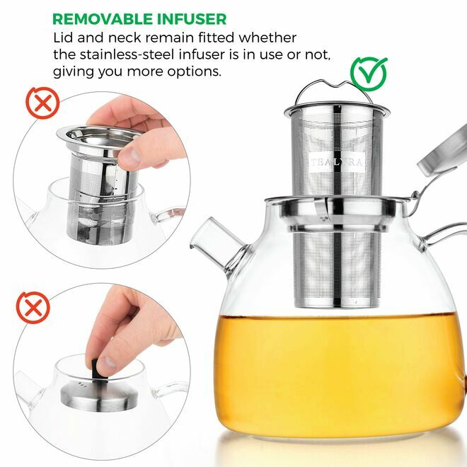 Lyra Glas Teekanne 1000ml